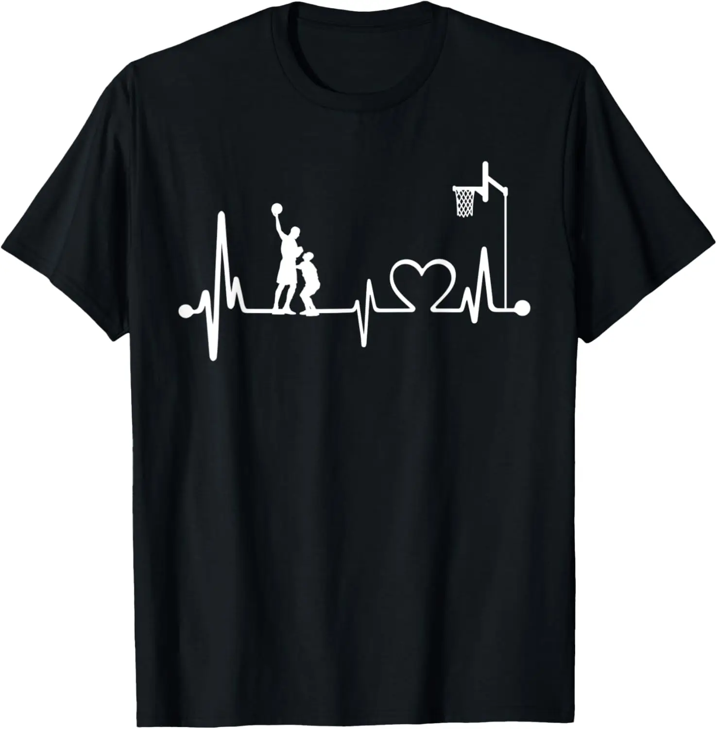 Heartbeat Basketball Player I Streetball I Basketball T-Shirt