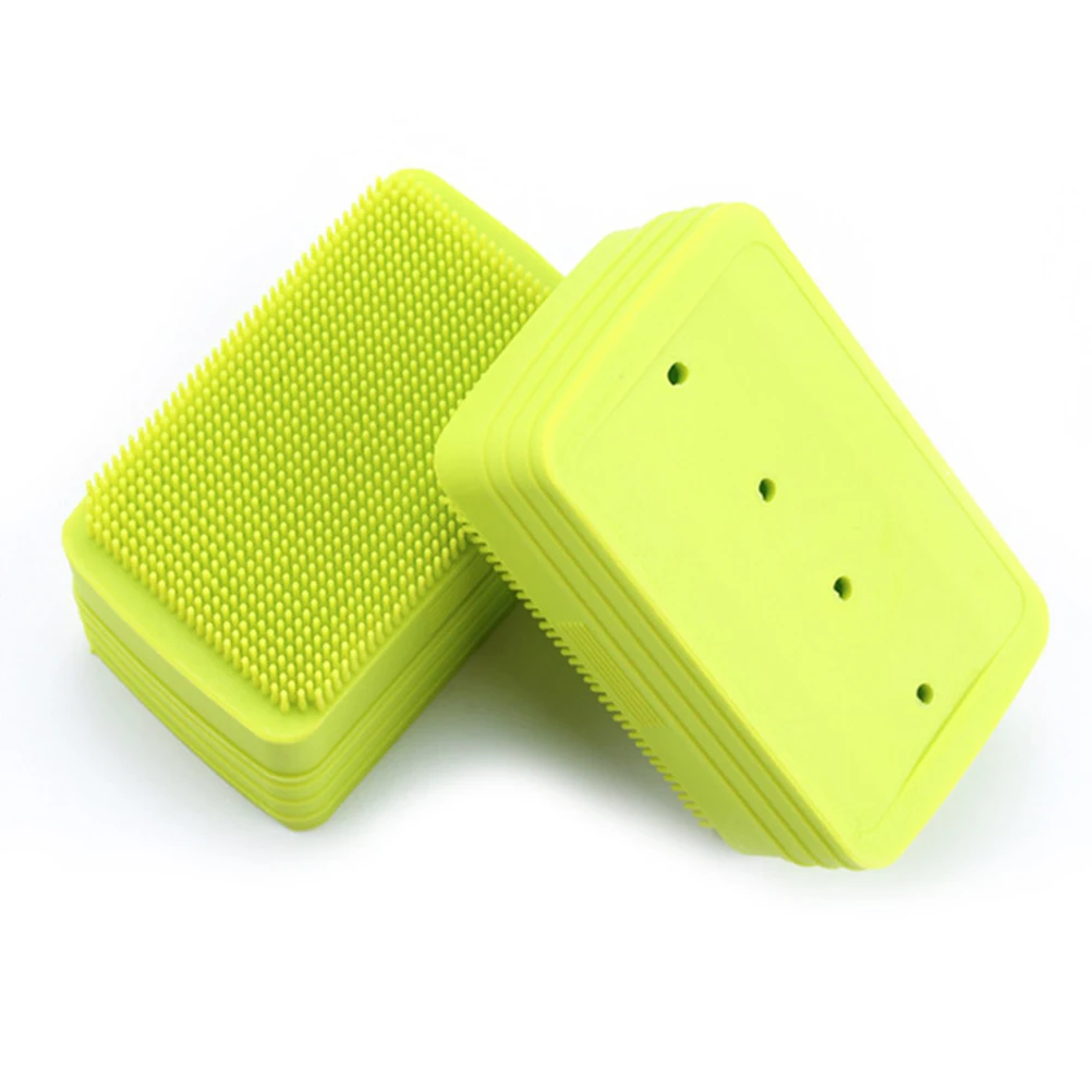 

Silicone Soap Dish Green Holder Stand Case with Lid Dual Purpose Space-saving Tray Rack Home