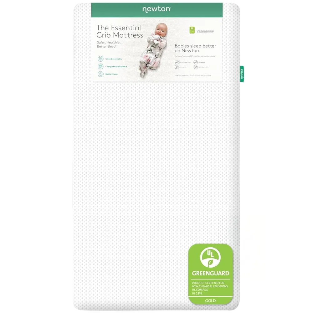 

Essential Crib Mattress - Safe, Ultra-Breathable & Machine Washable Infant Crib Mattress, Removable Cover, Thick Cus