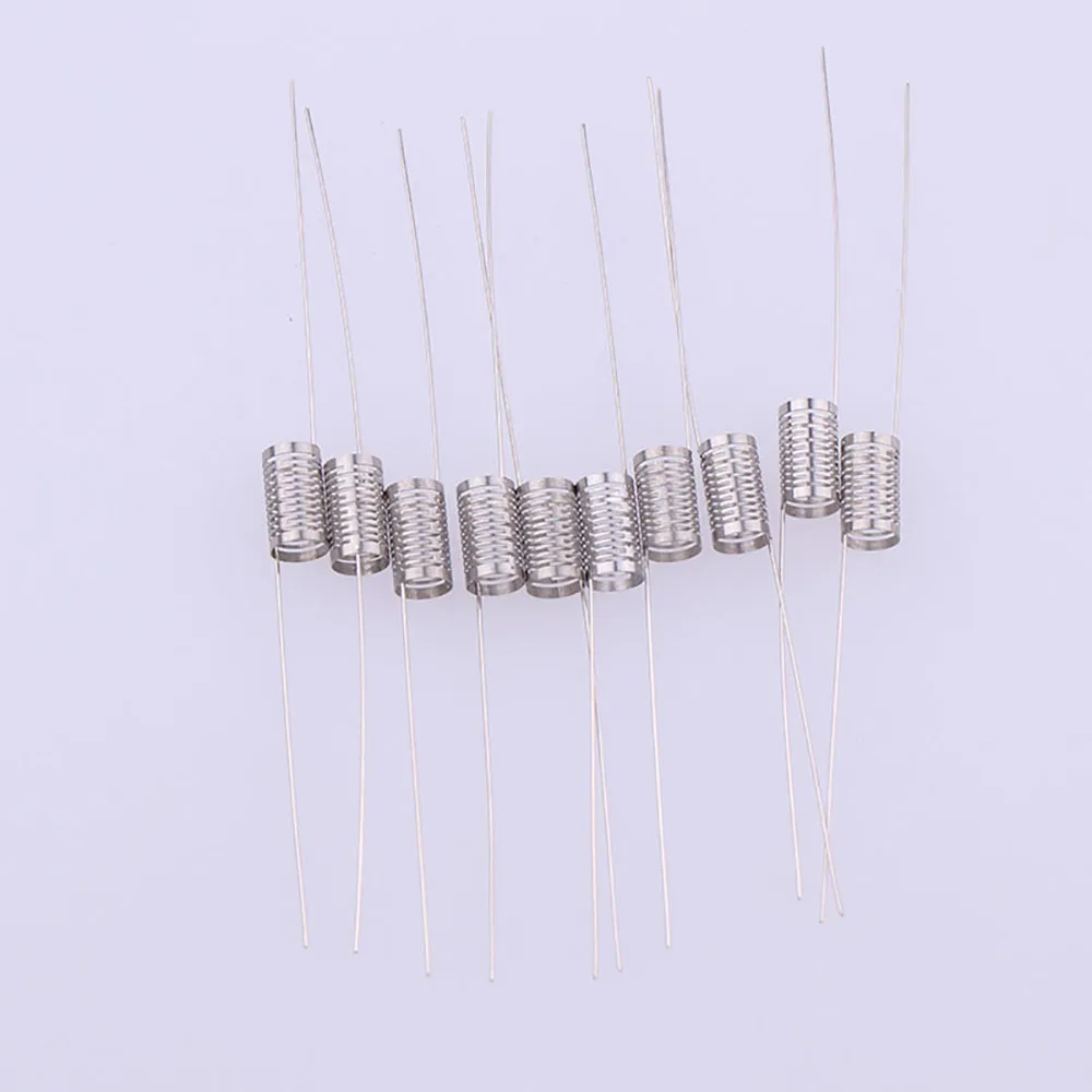 XFKM Notch coil 10Pcs/lot SS316L heating wire 0.25ohm premade Prebuilt coils for RDA RBA RTA