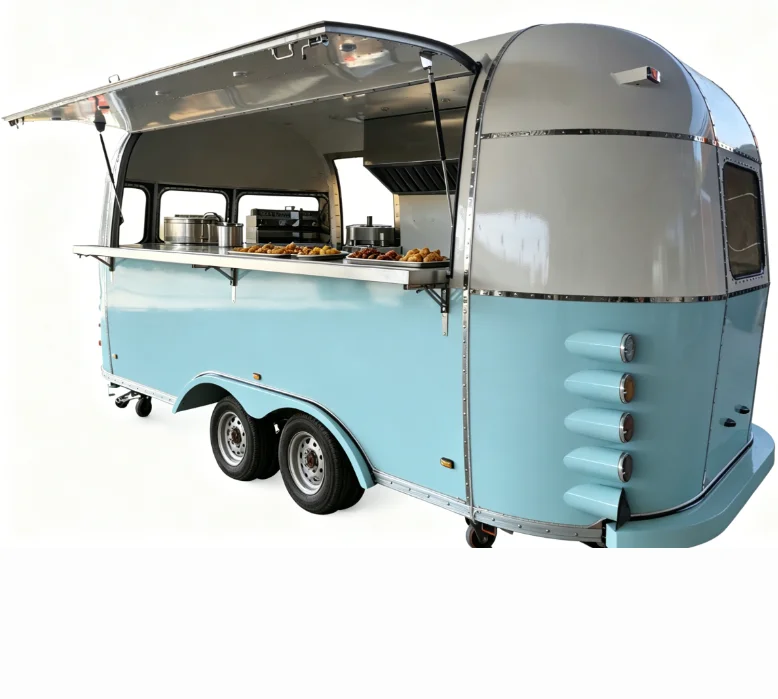Custom Towable Mobile Catering Trailer Triple Axle Large Food Trailer Customizable Size Color For Global Food Business