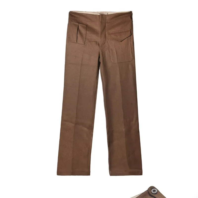 British Retro P37 Winter Pants Clothing Retro Replica Thick Woolen Pants