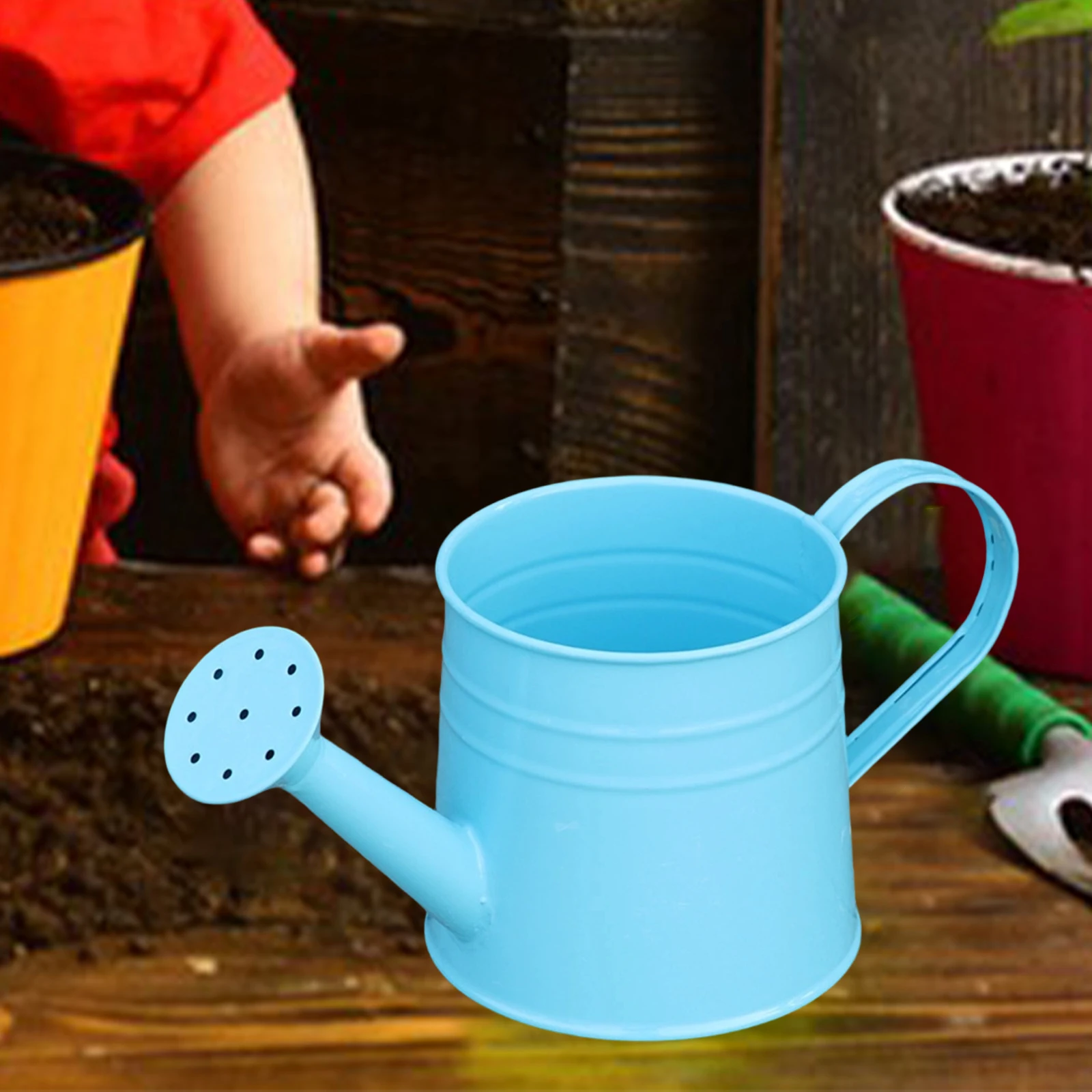 Watering Can Kids Versatile Garden Watering Pot Ergonomic Handle Garden Bucket for Educational Flowers Vegetables Watering