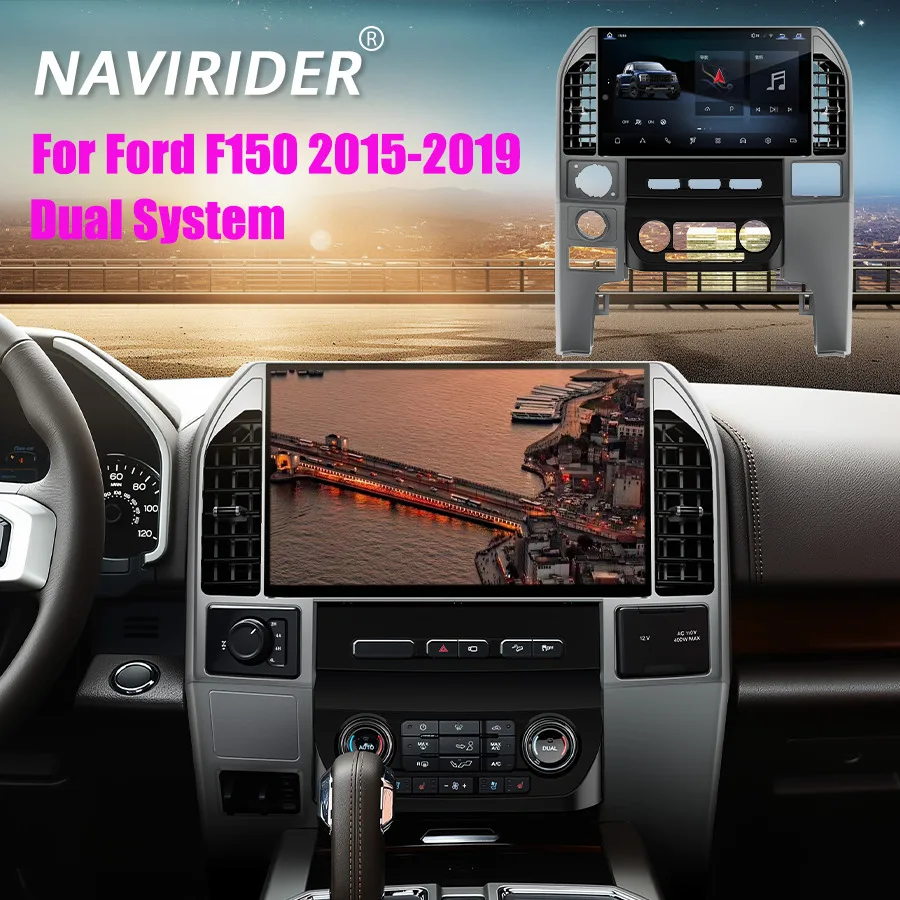 

14.6‘’Android Dual System Car Radio For Ford F150 2015-2019 Wireless Carplay GPS Navigation Stereo Multimedia Player Head Unit
