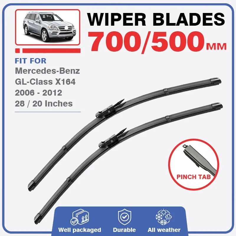 For Mercedes Benz GL Class X164 2006 - 2012 Wiper Blades Brushes Windshield Windscreen Accessories GL450 GL500 GL320 GL350 GL420