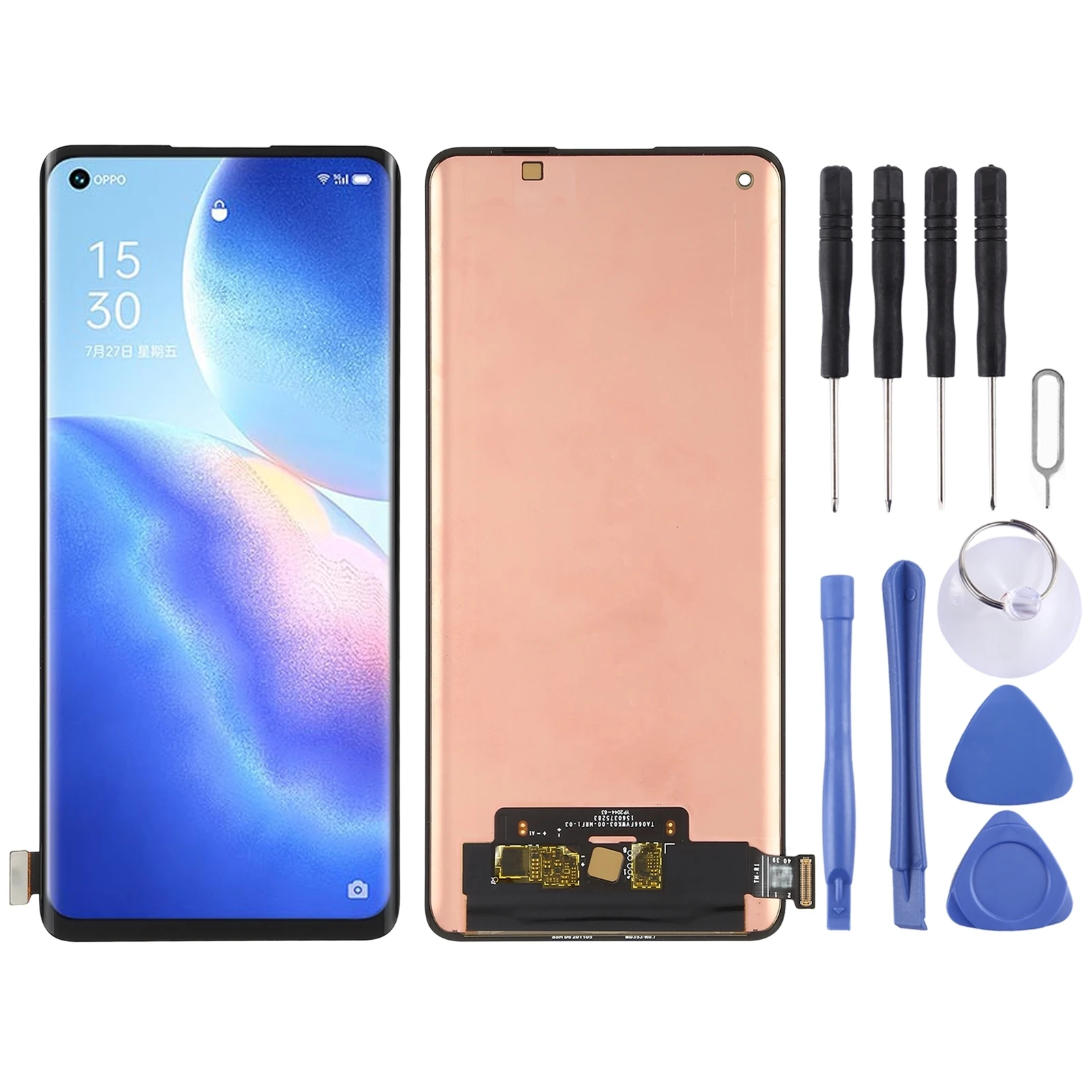 AMOLED LCD Screen for OPPO Reno5 Pro 5G/ Reno5 Pro+ 5G / Find X3 Neo PDSM00,PDST00,CPH2201,PDRM00,PDRT00 Digitizer Full Assembly