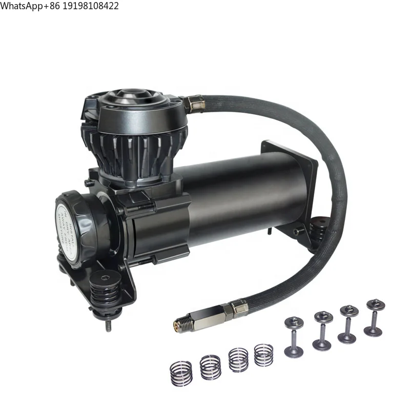 Universal V360 200Psi 58DB 1/4NPT 12V Waterproof Silent Air Suspension Compressor Pump Kit Waterproof Grade IP67 Black