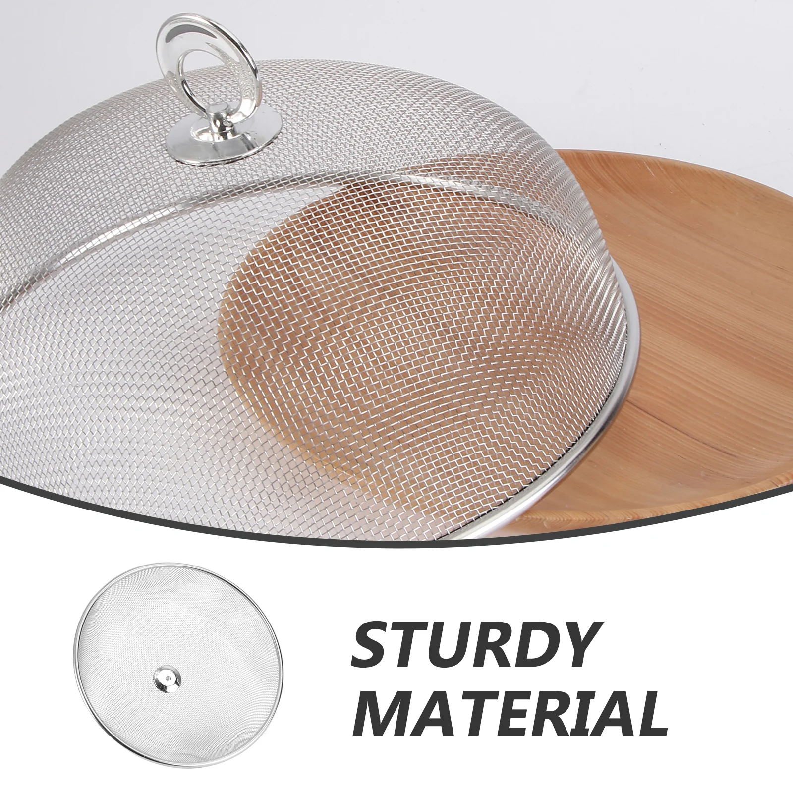 

Stainless Steel Food Cover Dome Foldable Reusable Picnic Camping Cover For Home Outdoor Bbq Parties Plates Fruit Tableware Sets