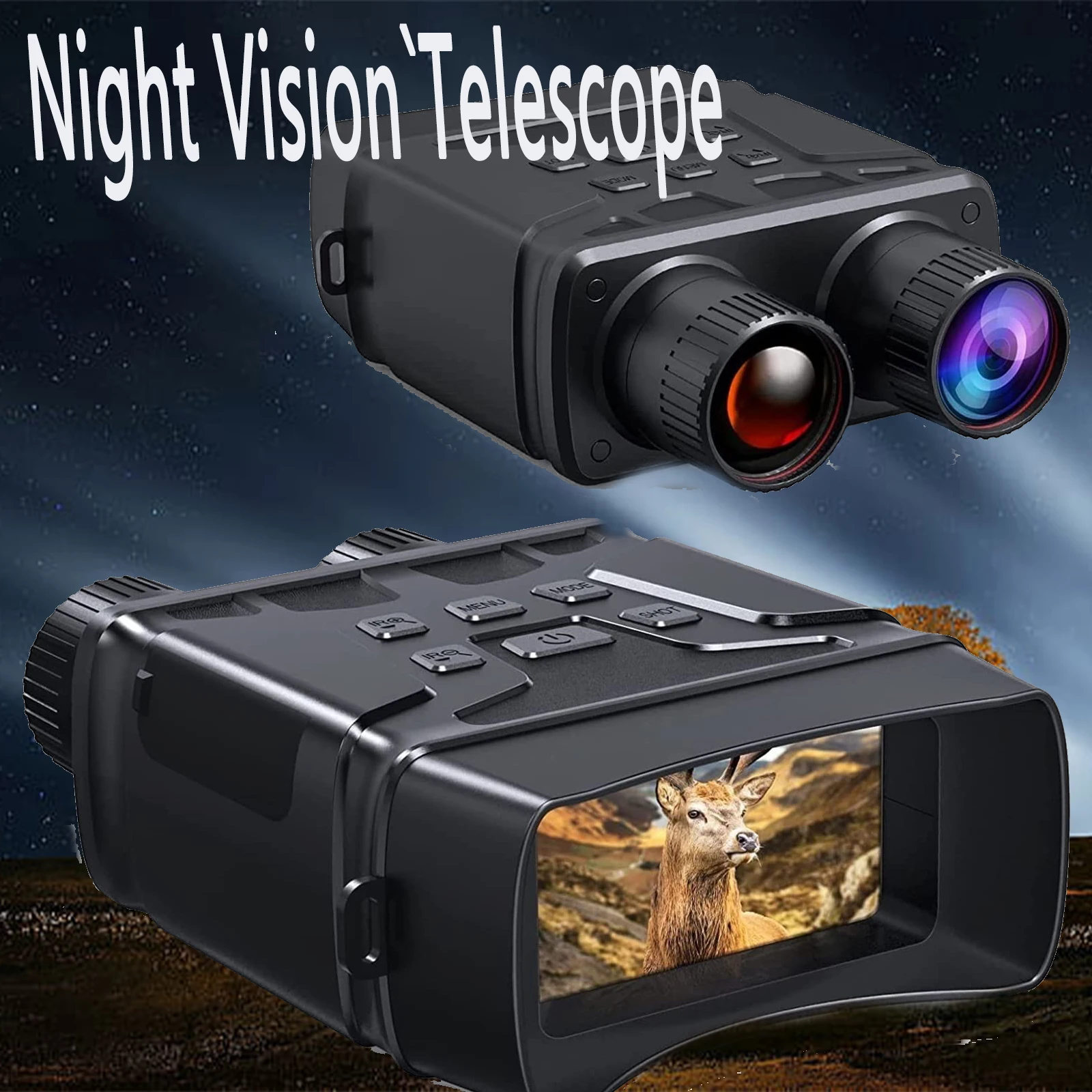 Binocular Night Vision Device Telescope R6 Infrared 10X Digital Light Zoom Hunting Full Darkness Camping Outdoor Search Hunt