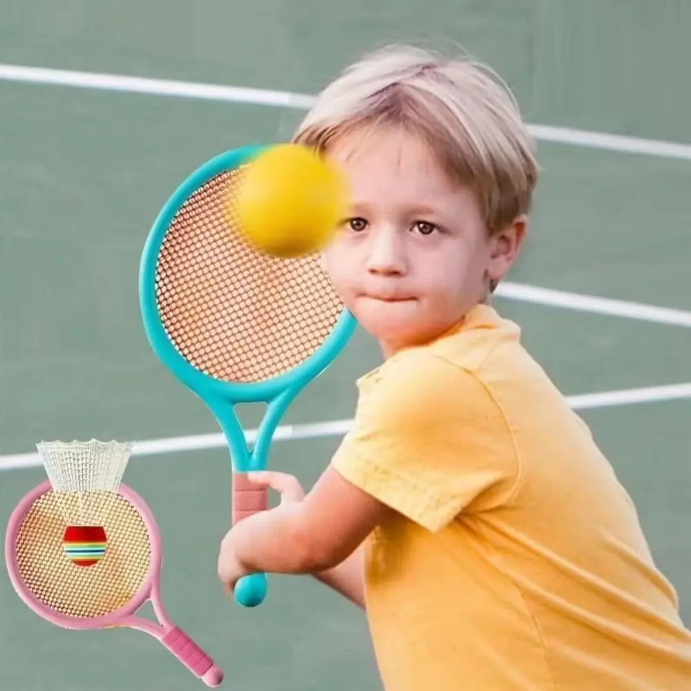 Badmintonschläger-Set mit bequemem Griff, rutschfeste Tennisbälle, Badminton-Kinderspielzeug, leicht, leicht zu greifen