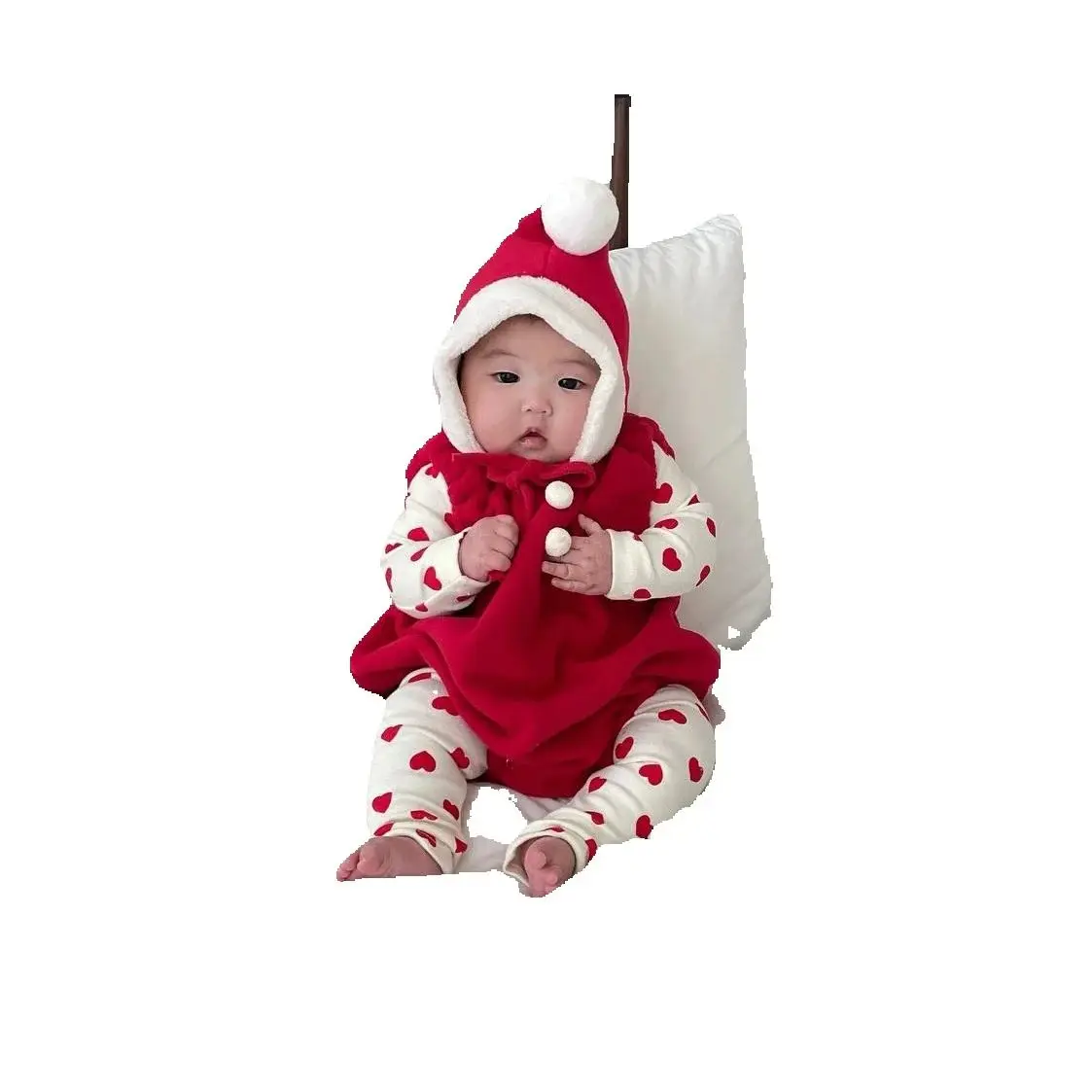 

Autumn and Winter Hot Products 2025 Christmas Cute Plush Hoodie Vest Small Kan Shoulder Bag fart Clothes New Year's Wear
