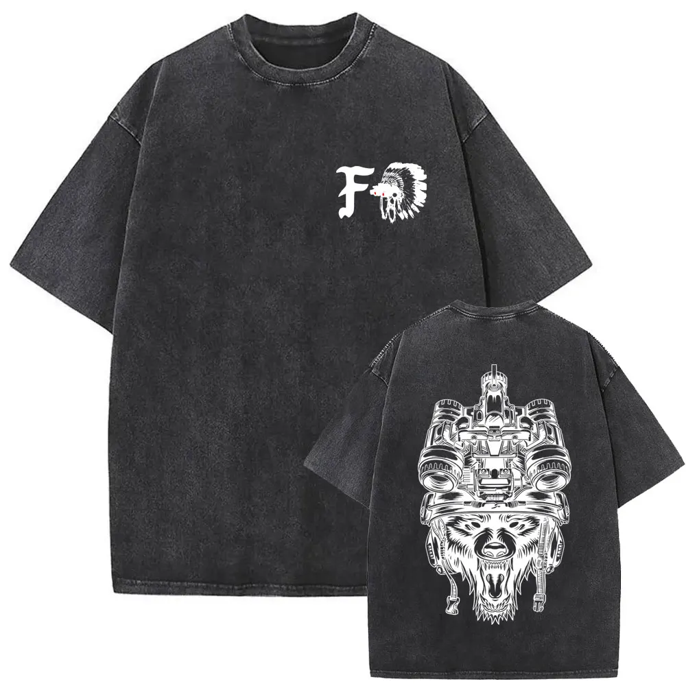 

Washed Vintage Fog Forward Observations Group T-shirts Men Women High Quality Cotton T Shirts Men's Casual Oversized Streetwear