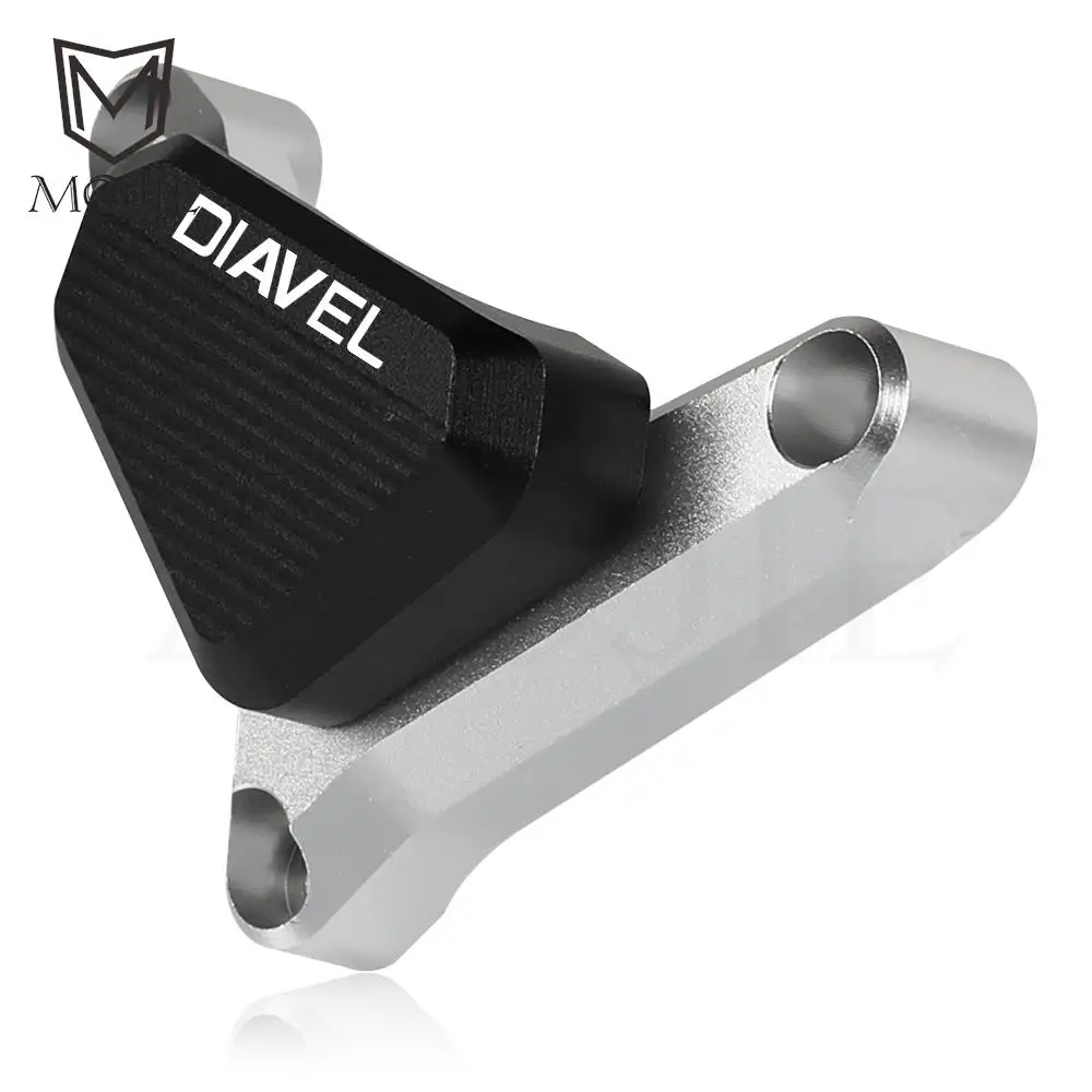 For DUCATI DIAVEL AMG DIAVEL CARBON Diavel CROMO STRADA 2013 CNC Slider Crash Pad Cooler Motorcycle Water Pump Cover Protector 