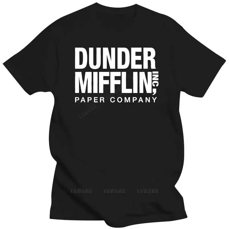 Dunder Mifflin Paper Inc T-shirt, The Office T-shirts, TV Show T Shirts New 2017 Fashion Summer Men Short Sleeve Original tshirt