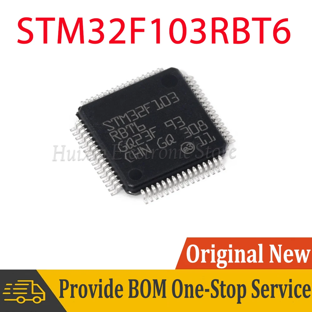 1-5pcs STM32F103RBT6 STM32F103 LQFP-64 STM32 F103RBT6 LQFP64 RM Cortex-M3 32Bit Microcontroller MCU IC Chip New Original