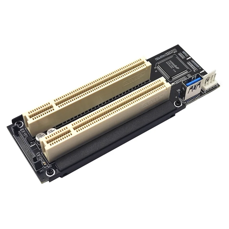 ミニ Pci-E からデュアル Pci Express X1 からデュアル Pci ライザーカード高効率アダプタコンバータデスクトップ PC Asm1083 チップ