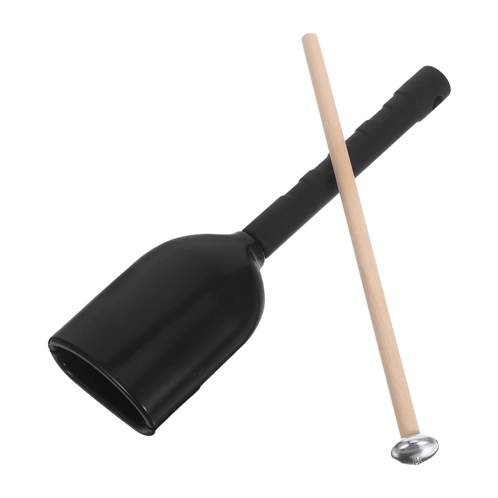 

Long Handle Handheld Cow Bell Bells Cowbell Instrument with Stick for Sporting Events Noise Maker Drum Tambourine