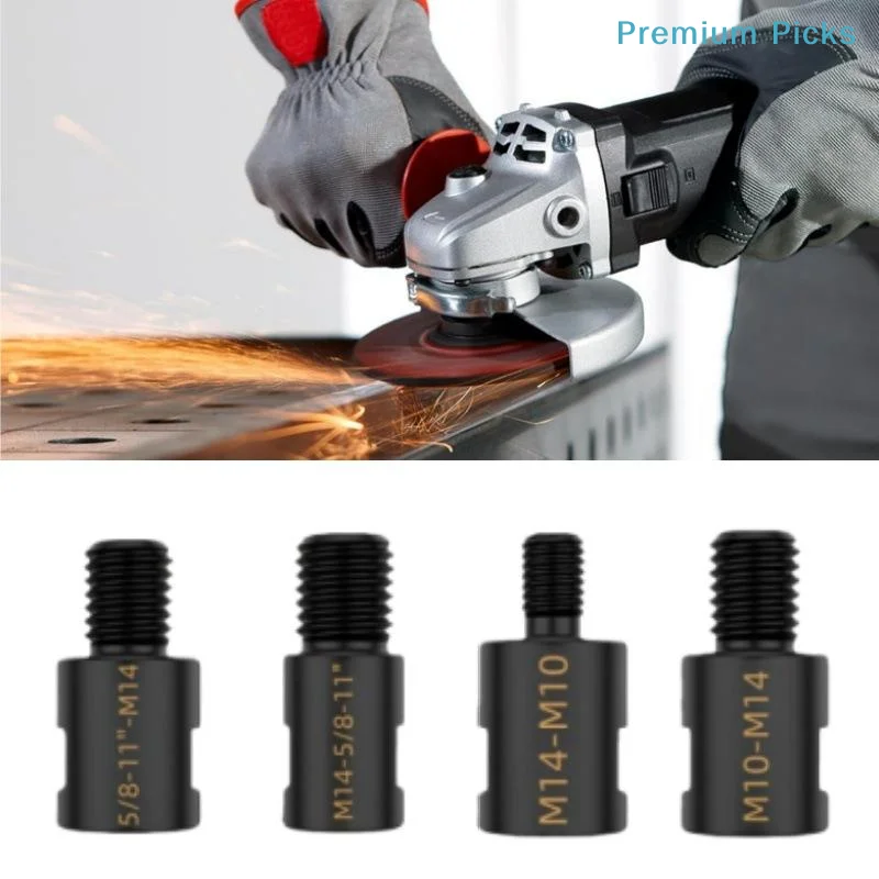portableQuick Installation Angle Grinder Adapter M10 M14 5/8-11 Thread Converter Connector for Grinding Wheel Disc Attachment