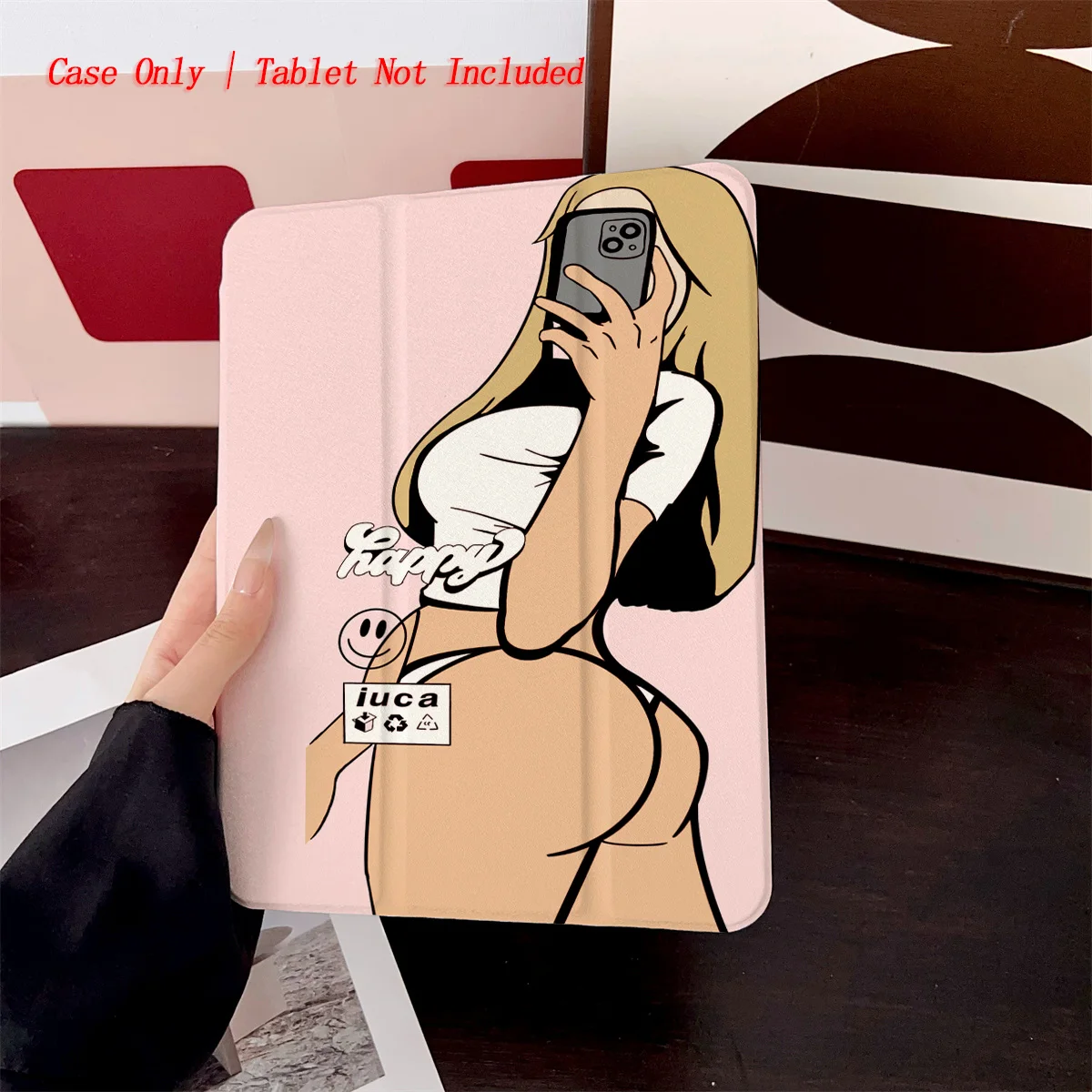 

Чехол для iPad с узором «Сексуальная женщина» 360° ° Поворотная складная защита для планшетов Apple