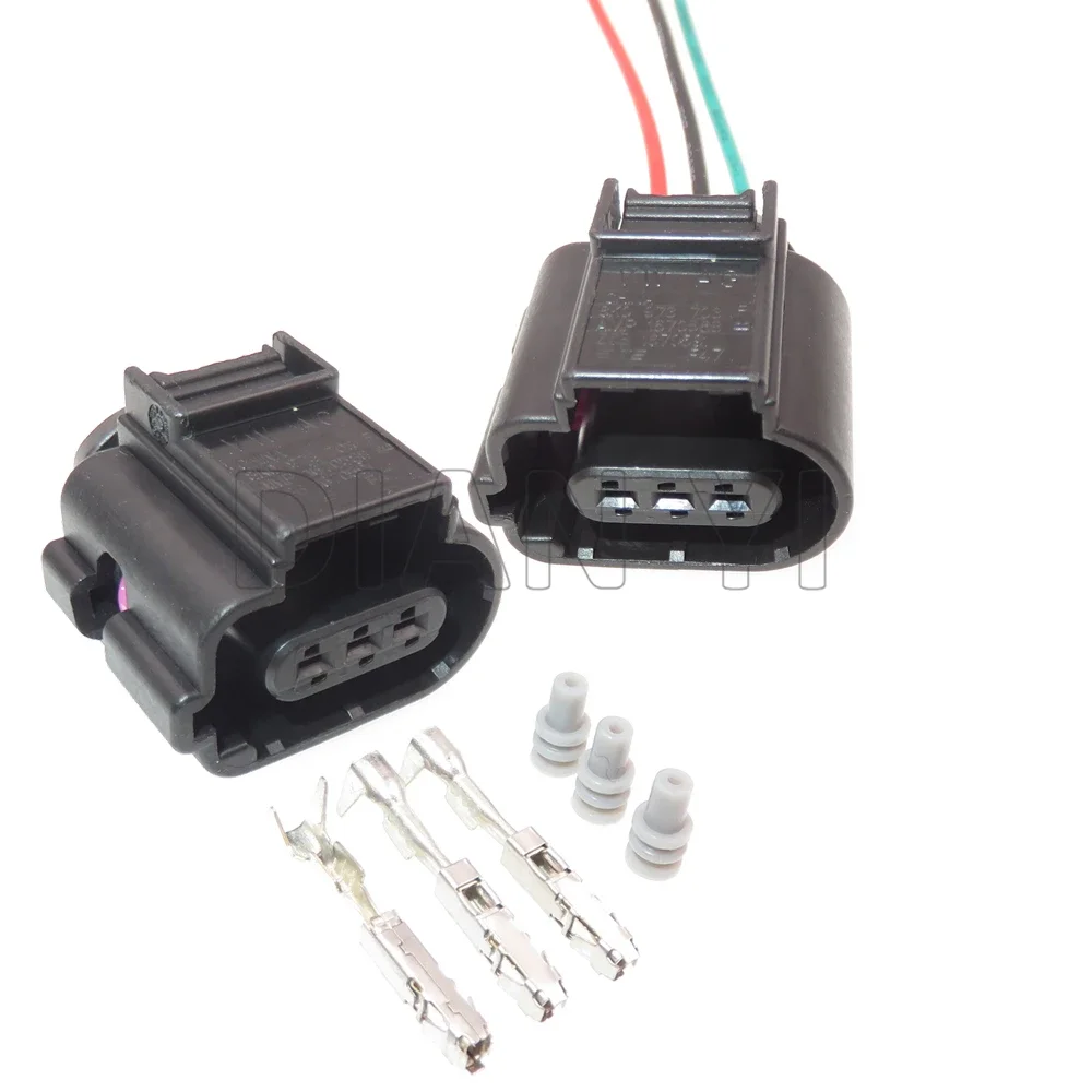 1 Set 3 Way 8K0 973 703 1670588 1670591 AC Assembly Auto Connector Compressor Air Conditioner Pressure Switch Socket For VW Audi