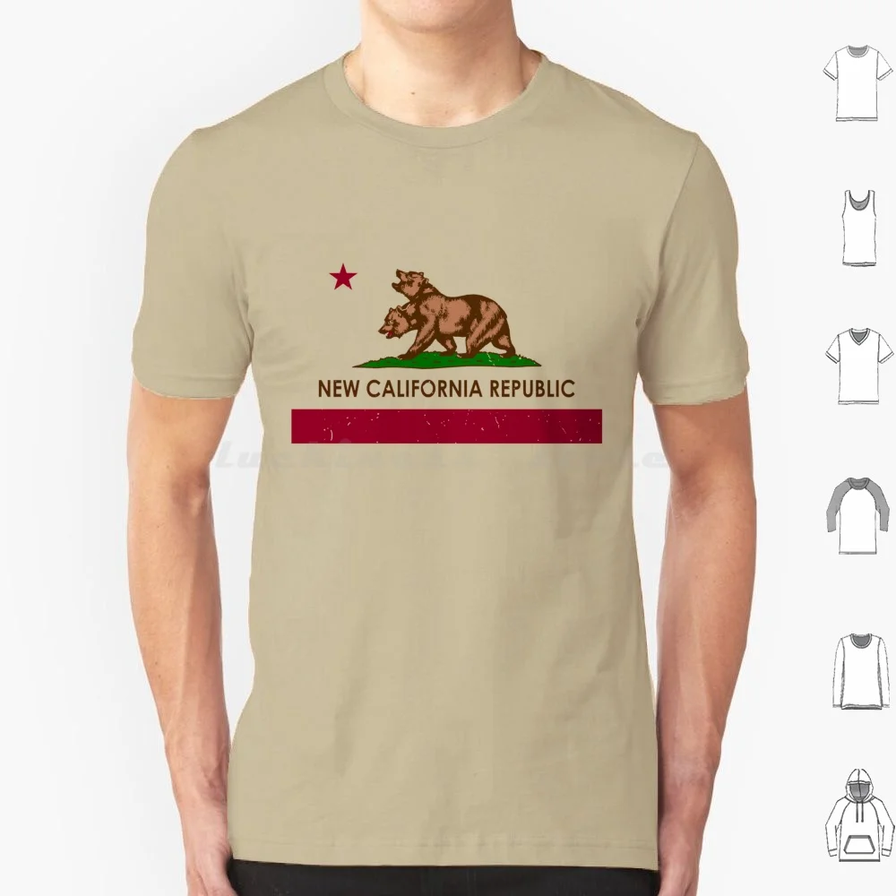 

Футболка New California Republic из хлопка для мужчин и женщин с принтом «сделай сам» Ncr New Vegas California New Gamer New California Republic New Vegas