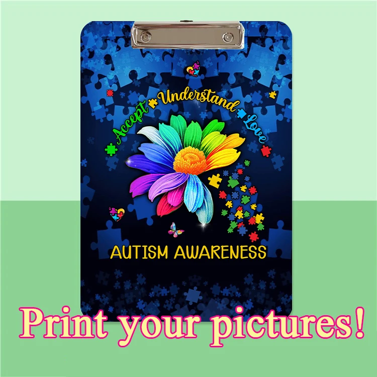 A4 Paper Holder Writing Clamps Office School Supplies Memo Pad Clip Clipboard Personalized Photo Folder Board Notebook File Logo