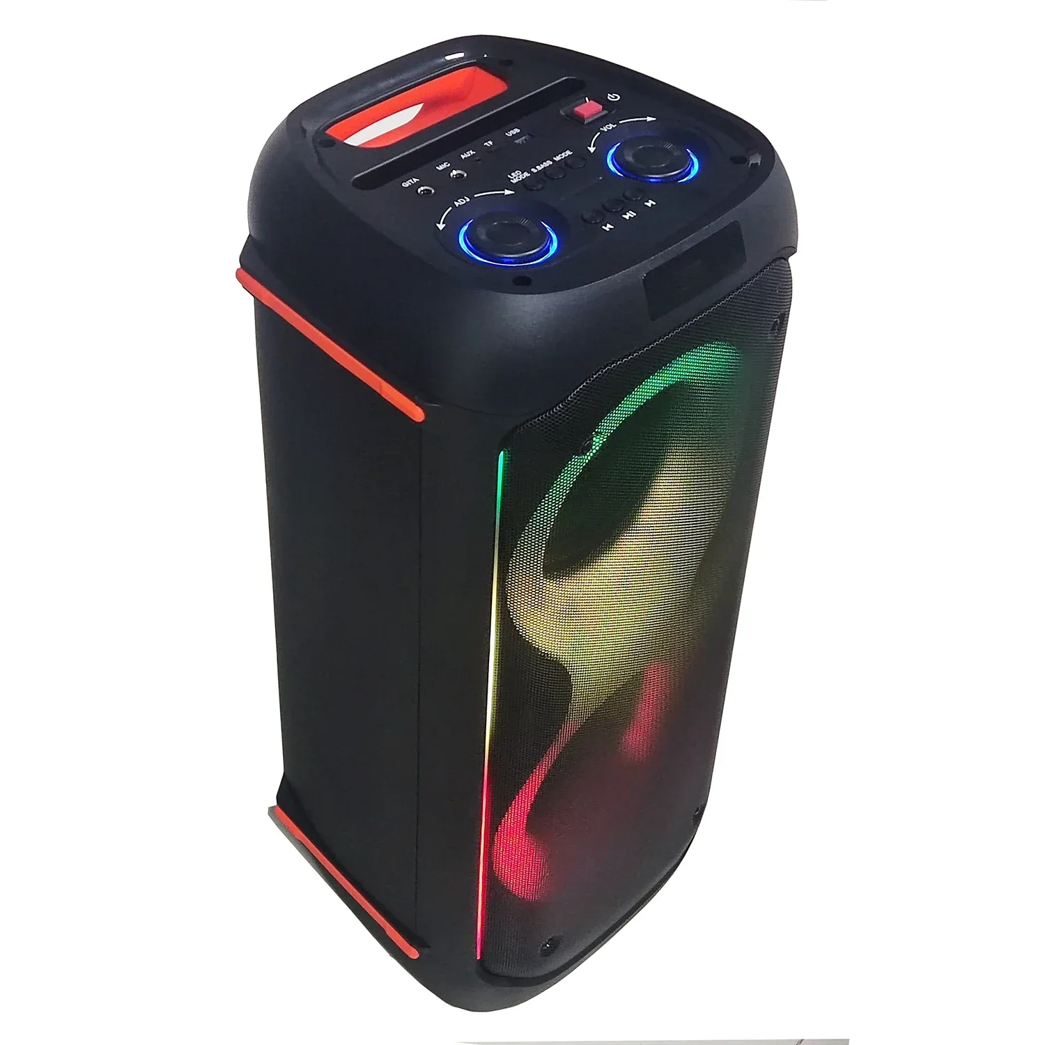 6,5-calowy profesjonalny głośnik stereo Party Box 1000 W Kolumna dźwiękowa Bluetooth Plastikowy głośnik zewnętrzny 300 W Pasywny RGB