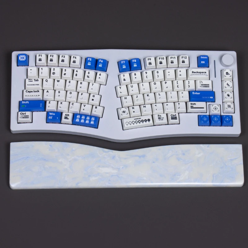 FEKER Alice75 Keyboard Hand Rest Marble Wrist Rest Customized Ergonomic Palm Rest for  Mechanical Keyboards Accessories Gifts