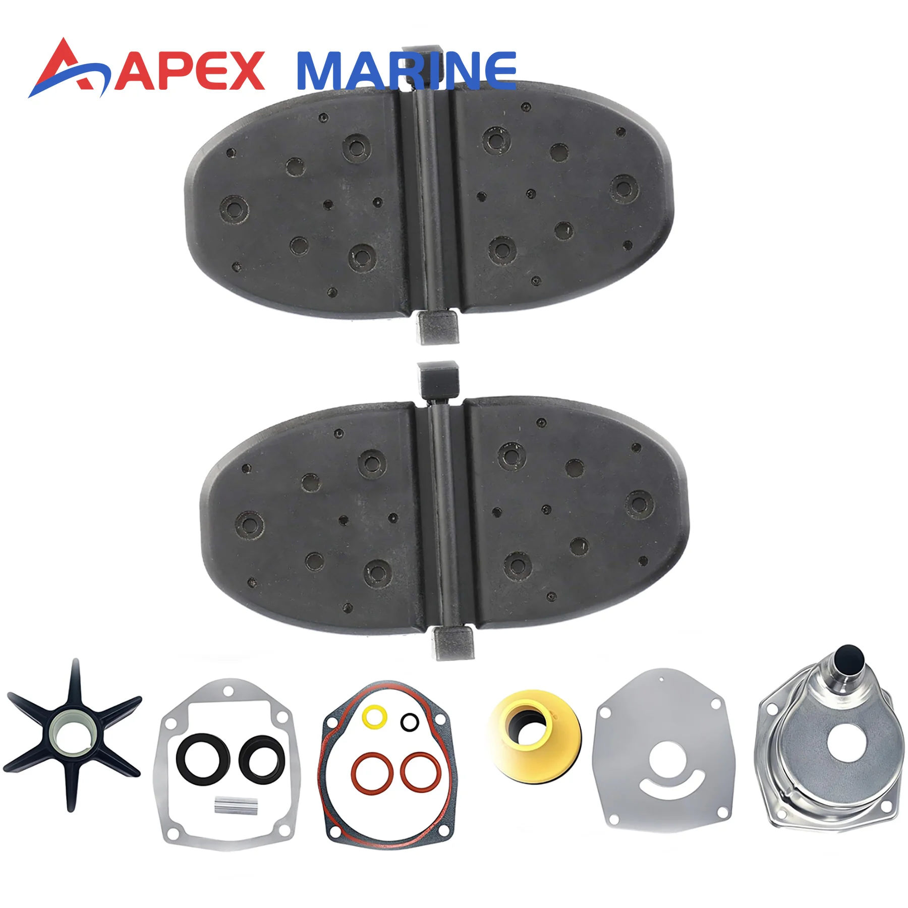 807166a2-volets-d'echappement-avec-kit-de-pompe-a-eau-817275q05-convient-aux-moteurs-de-propulsion-arriere-mercruiser-alpha-one-gen-ii-817275k05