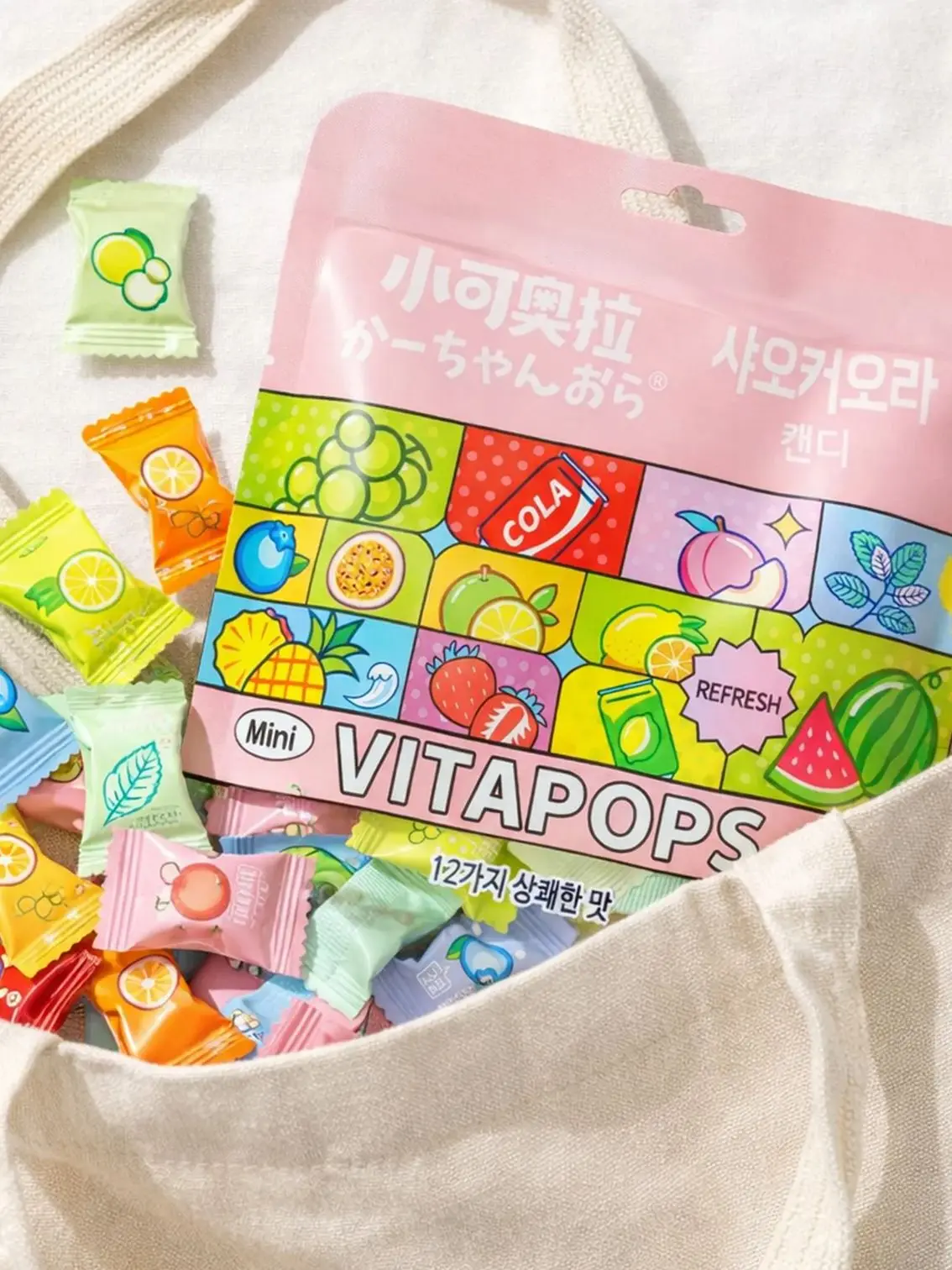 Xiaokoula Vitapops Candy 360g (60g X 6 Packs) / Fruit-Flavored