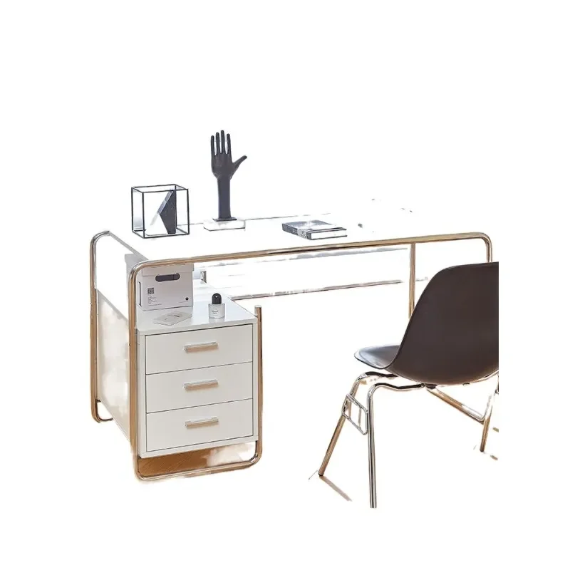 Nordic light luxury desk drawer home study desk small study room modern simple bedroom computer desk