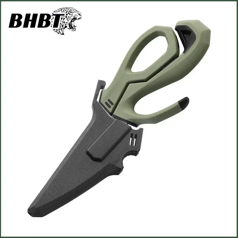 BHBT Multifunctional Scissors Stainless Steel Multi-Purpose Shears for Meat and Roast Cutting Household Cooking Food Scissors