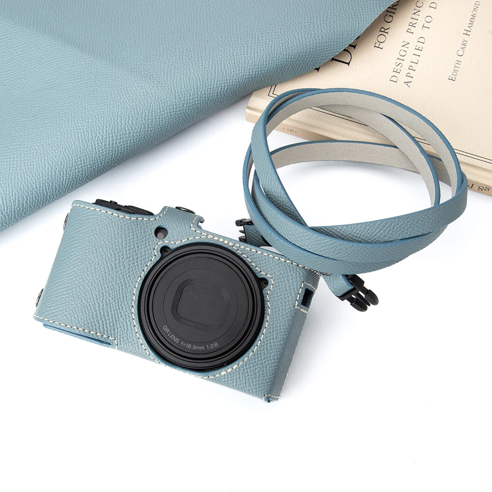 GR IV GR 4 Handmade Full-Wrap Leather Camera Bag Case Cowhide Cover Protector for Ricoh GR4 GRIV Case GRIV Genuine Leather Case