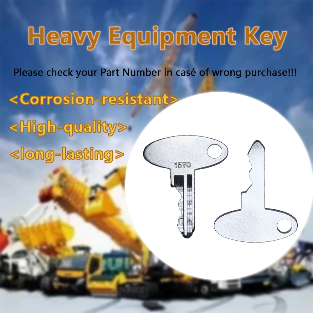 1/5/10/30/50 PCS Ignition Keys 1570 For Ford New Holland Shibaura Terramite Yushin Tractor Equipment