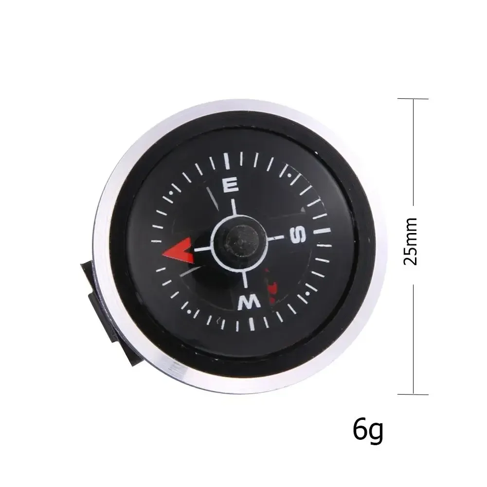 1Pc Mini Watch Strap Button Compass for Paracord Bracelet Survival Pocket Compass Outdoor Hiking Camping Accessories Tools