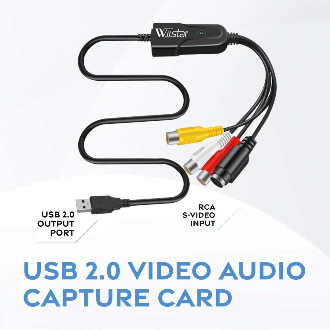 

USB 2.0 VHS to DVD converter card for high-definition