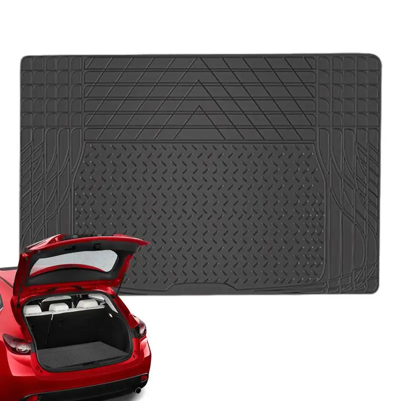 

SUV Cargo Liner - Waterproof Trunk Seat Cover For Back Cargo Area Unversal Fit Pet Trunk Carpet Waterproof Anti Slip Trimmable