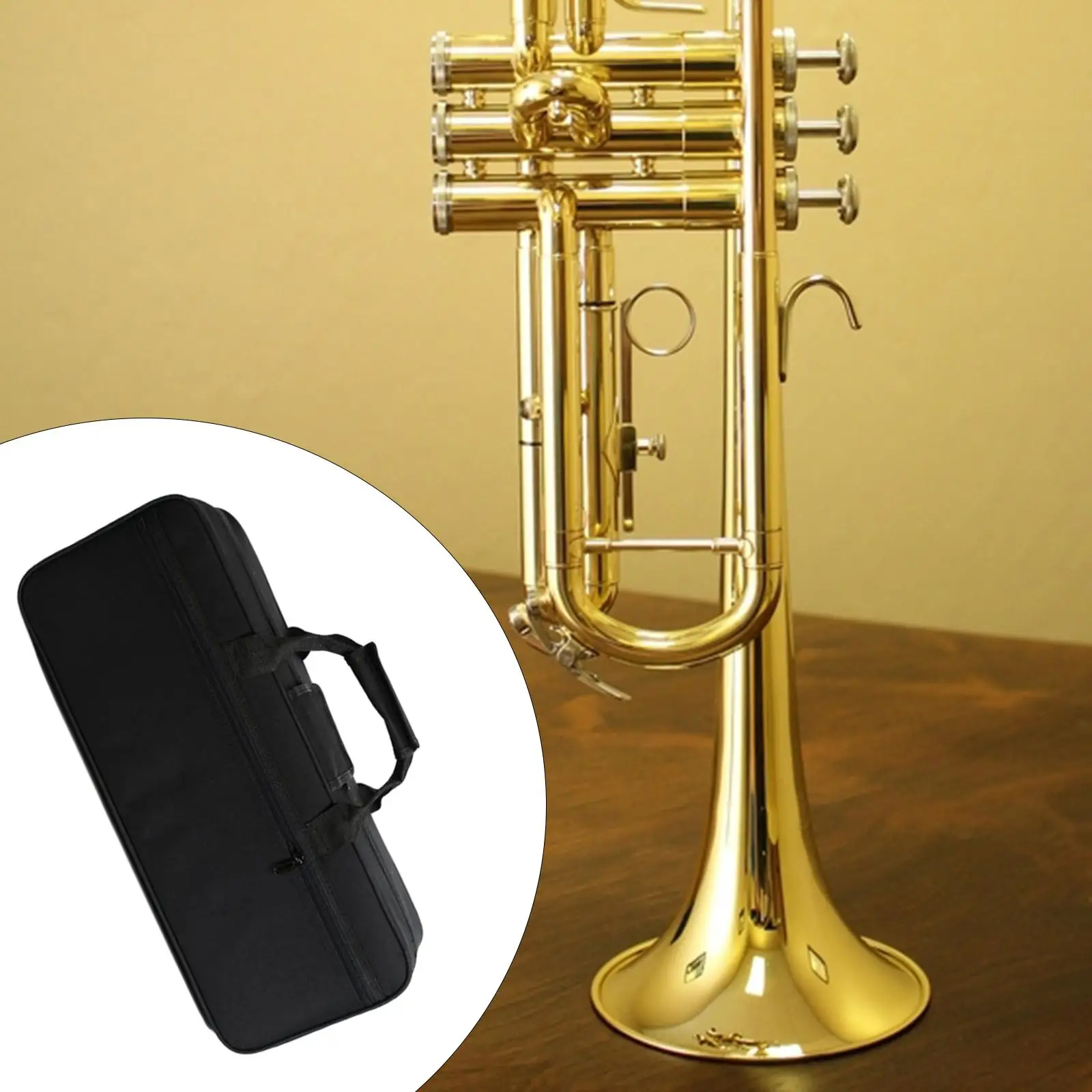 Trumpet Carrying Case Waterproof Practical Instrument Supplies Musical Instrument Bag for Concerts Ensembles Orchestras Players