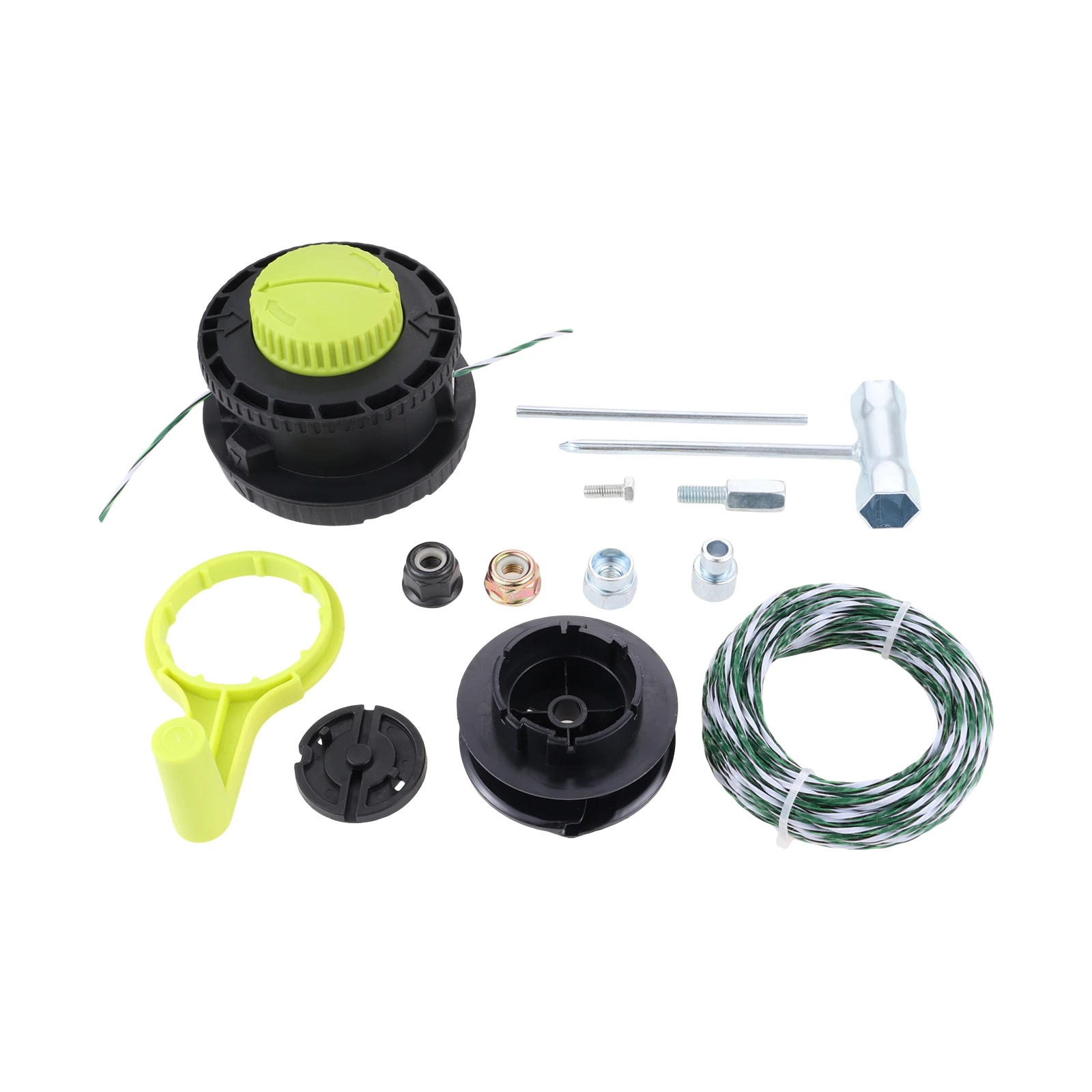 1Pc Bump Feed Trimmer Head 314608005 for Ryobi Reel Straight Shaft RY15526 RY15527 RY15529 for Yard Lawn Garden Trimming Tasks