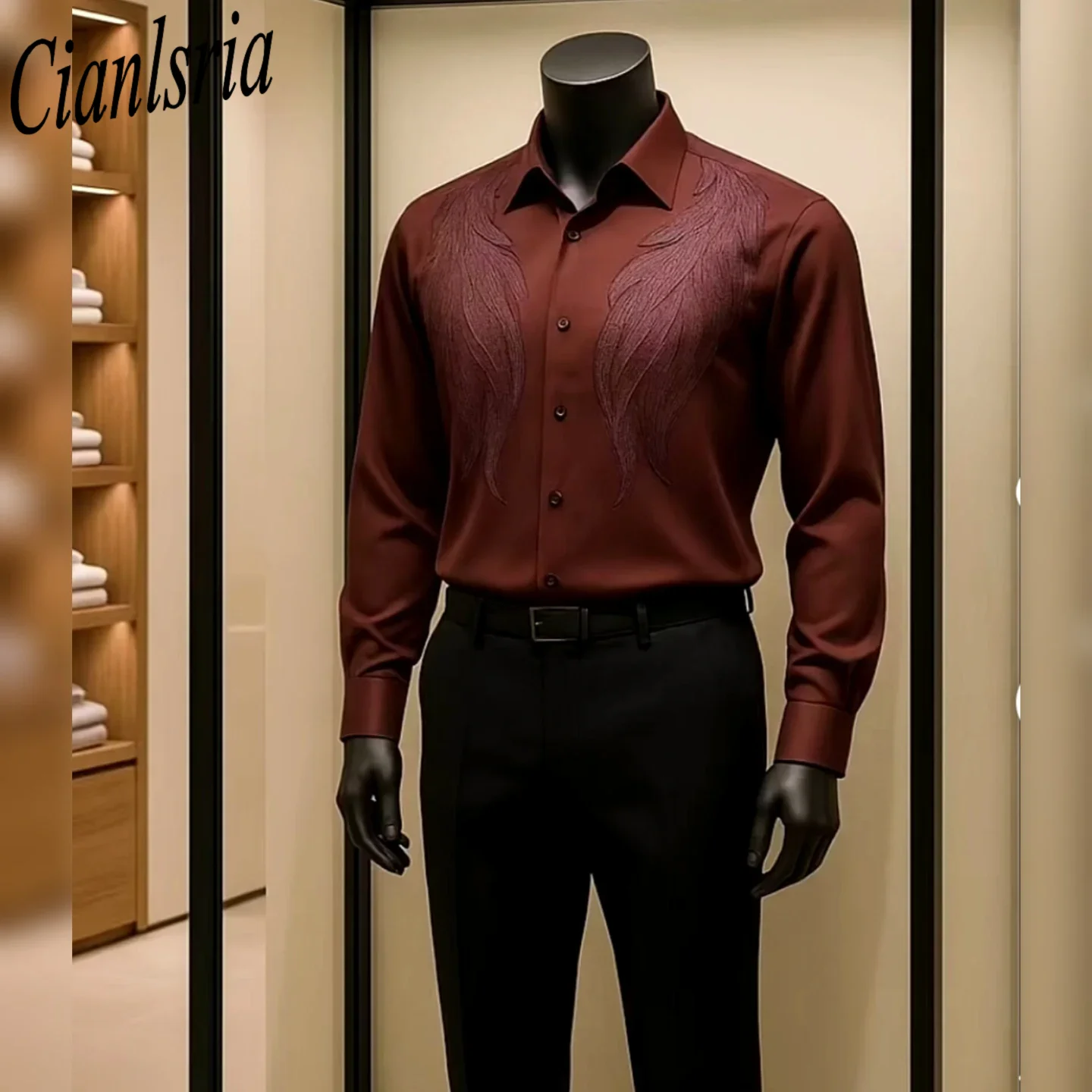 Men Formal Wear Shirts - Camicia Elegante da Uomo con Ali