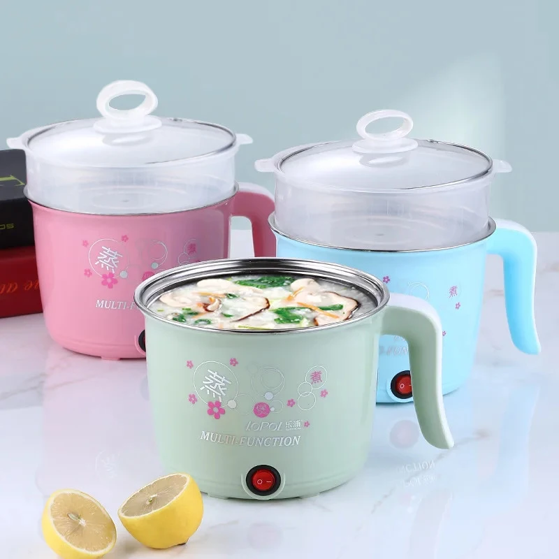 Multifunction Mini Electric Cooker 1-2 People Portable Hot Pot Multi Ramen Pot Mini Rice Cook Home Kitchen Appliance Korea 220V