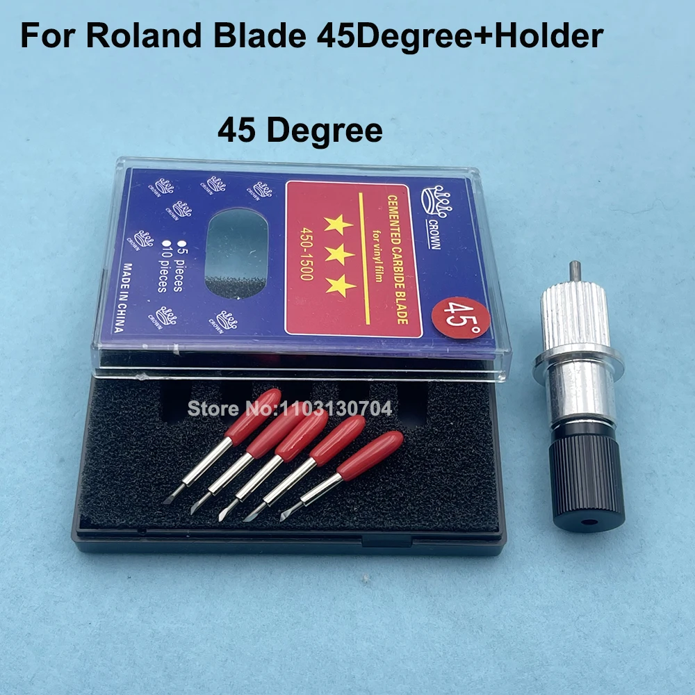 6PC Roland Vinyl Cutting Plotter Blade Knife Holder for Roland VP540 SP540 SP300 VP540i 30 45 60 degree Cutter Paper Knife Blade