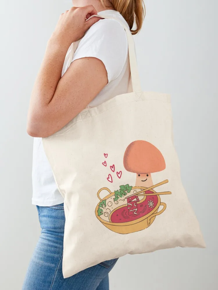 

Hotpot Mushroom Tote Bag tote bag university shopping trolley bag Canvas stote canvas bags
