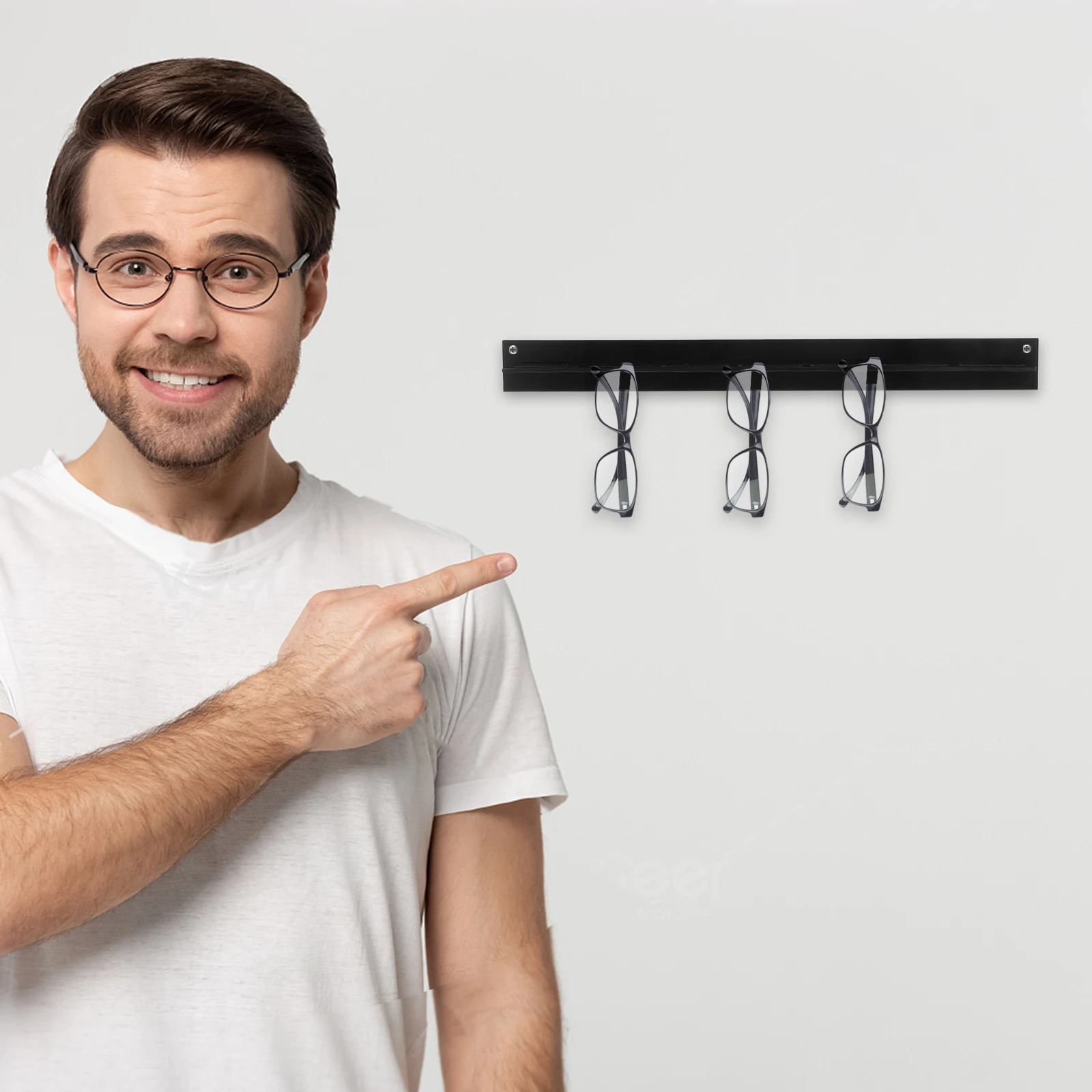 

Acrylic Glasses Storage Mount Sunglasses ganizer Eyewear Display Home Decor Black Transparent Multifunctional Space