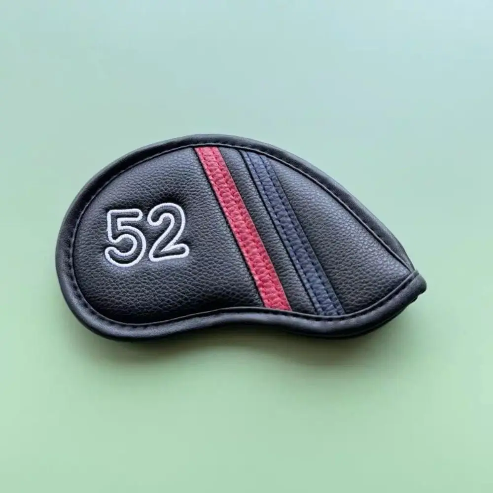 PU Leather Golf Wedge Cover Angle Club 56 58 60 Degree Sand Wedge Headcover Big Number 48 50 52 54 Degree Golf Club Cover