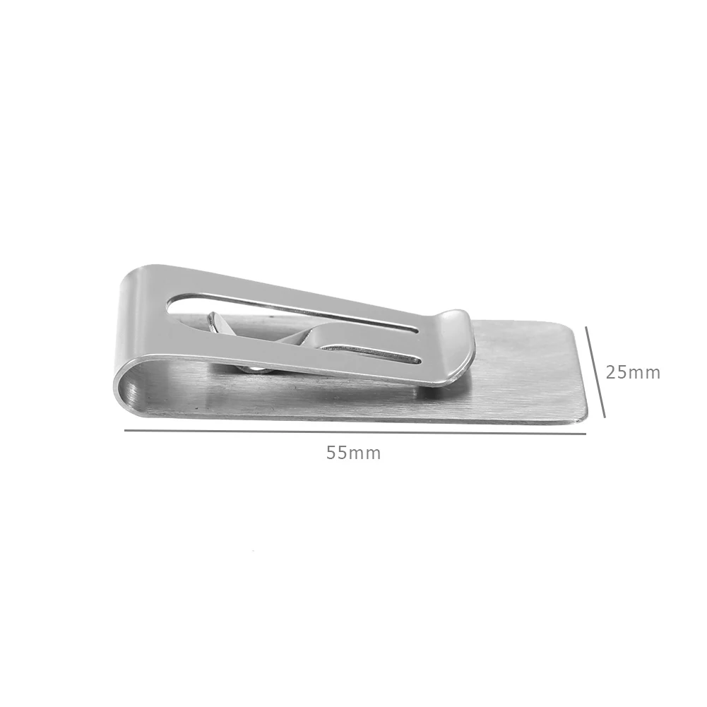 Tarjetero de Metal para dólares, monederos para tarjetas de crédito extrafinos, Clips simples para dinero