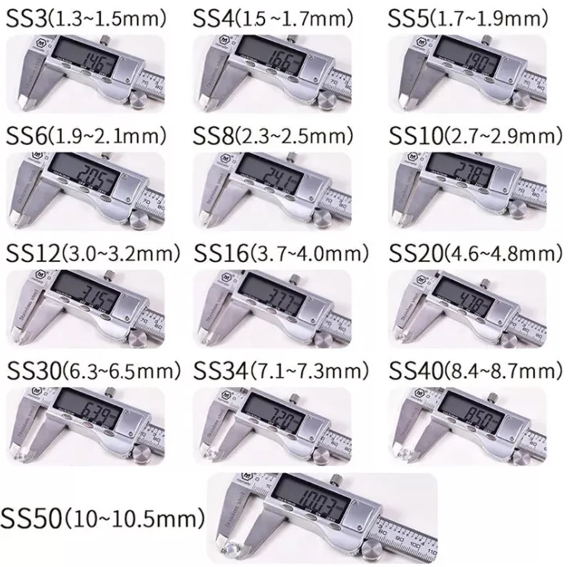 1440 Stück/Beutel AB/Klare Runde Mini-Nageldiamanten SS3-SS20 (1,3-4mm) Flache Rückseite Nicht-Hotfix Nagelkristalle Klare AB Maniküre-Glassteine – Detail 1
