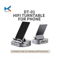 XDUOO DT-01 DT01 HIFI Turntable for Phone Convert Charging for Phone USB to Coaxial/Optical/AUX PCM384 DSD256