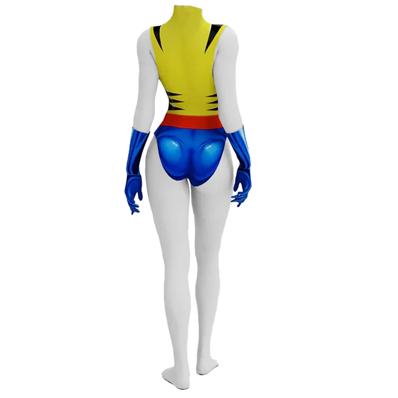 X-Men97 Wolverine Cosplay Costume Superhero 3D Printed Spandex Bodysuit Girls Swim Bathing Suits Zentai Bikini Halloween Costume