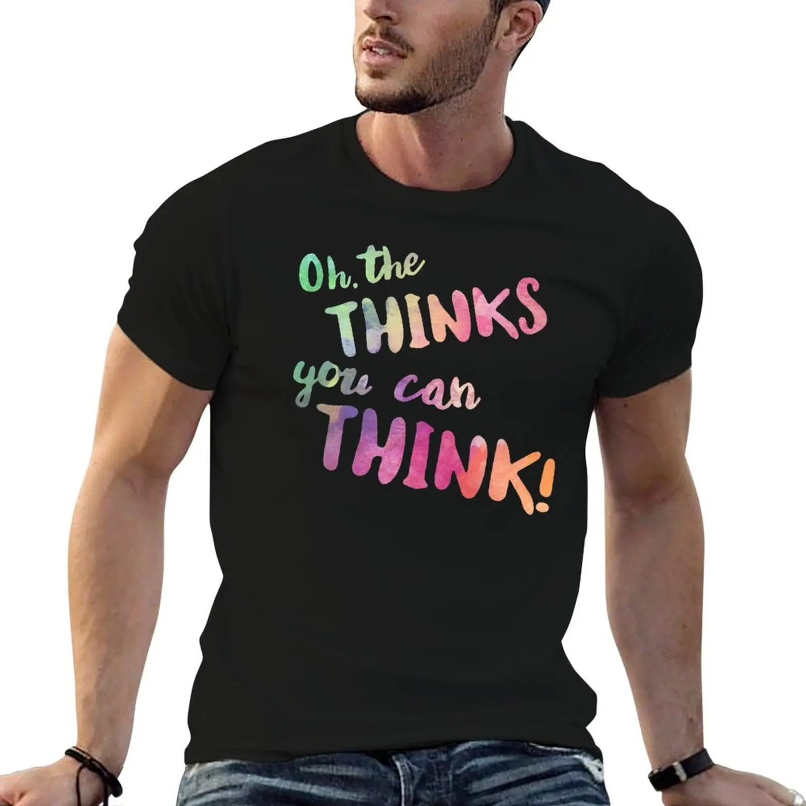 Oh, The Thinks You Can Think! T-Shirt t shirts with prints man t shirts high quality luxury brand T-Shirt